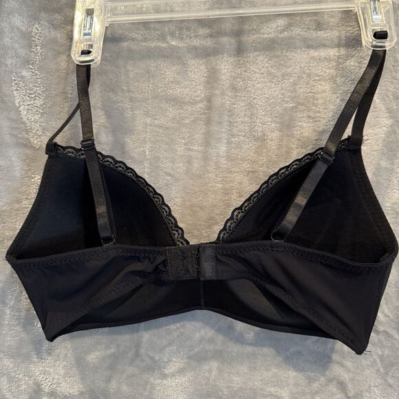 NAUTICA Intimates Black Womens T Shirt Bras 36C NT2332 Black Comfort Everyday - Picture 2 of 6